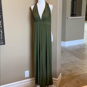 Multi style wrap halter jumpsuit
